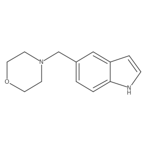 4-((1H-indol-5-yl)methyl)morpholine结构式