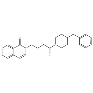 3-[4-(4-benzyl-1-piperidinyl)-4-oxobutyl]-1,2,3-benzotriazin-4(3H)-one结构式