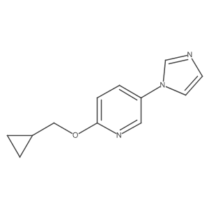 2-(Cyclopropylmethoxy)-5-(1H-imidazol-1-yl)pyridine Structure