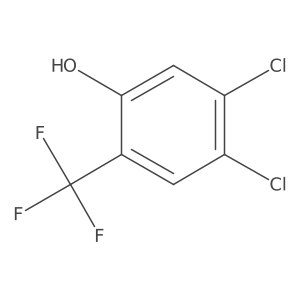 4,5-Dichloro-2-(trifluoromethyl)phenol Structure