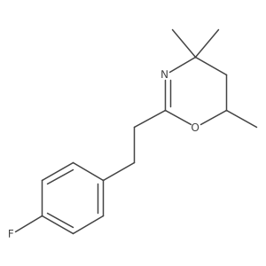 5,6-dihydro-4,4,6-trimethyl-2-[2-(4-fluorophenyl)ethyl]-4H-1,3-oxazine Structure