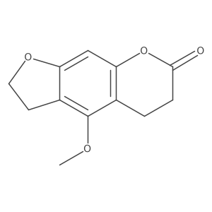 4-Methoxy-2,3,5,6-tetrahydrofuro[3,2-g]chromen-7-one Structure