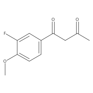 1-(3-Fluoro-4-methoxyphenyl)butane-1,3-dione结构式