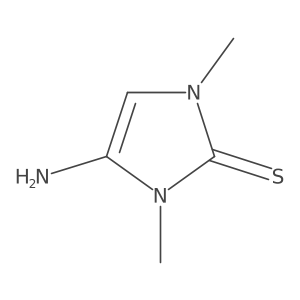 1,3-Dimethyl-4-amino-4-imidazoline-2-thione Structure