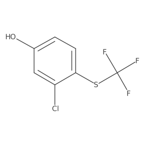 3-Chloro-4-(trifluoromethythio)phenol Structure