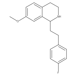 1-(2-p-Fluorophenylethyl)-7-methoxy-1,2,3,4-tetrahydroisoquinoline结构式
