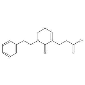 1,2,5,6-Tetrahydro-2-oxo-1-(2-phenylethyl)-3-pyridinepropanoic acid结构式