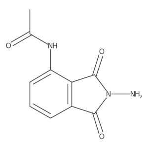 N-(2-amino-1,3-dioxoisoindolin-4-yl)acetamide Structure