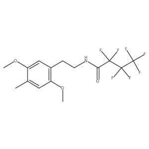 Na[2a(2,5aDimethoxya4amethylphenyl)ethyl]aperfluorobutanamide结构式