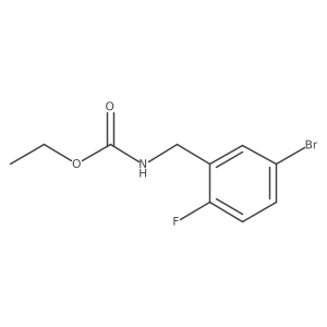(5-Bromo-2-fluorobenzyl)-carbamic acid ethyl ester Structure