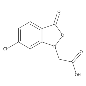 6-Chloro-3-oxo-2,1-benzisoxazole-1(3H)-acetic acid结构式