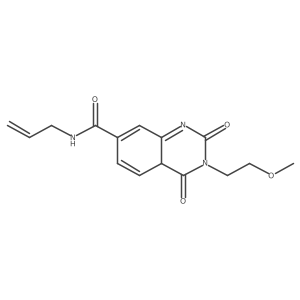 3-(2-methoxyethyl)-2,4-dioxo-N-prop-2-enyl-4aH-quinazoline-7-carboxamide结构式