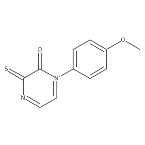 1-(4-Methoxyphenyl)-3-sulfanylidenepyrazin-1-ium-2-one结构式