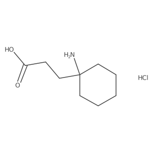 3-(1-Aminocyclohexyl)propanoic acid hydrochloride结构式