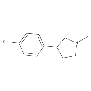 3-(4-Chlorophenyl)-1-methylpyrrolidine结构式