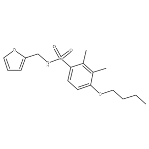 [(4-Butoxy-2,3-dimethylphenyl)sulfonyl](2-furylmethyl)amine结构式