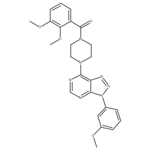 (2,3-dimethoxyphenyl)(4-(3-(3-methoxyphenyl)-3H-[1,2,3]triazolo[4,5-d]pyrimidin-7-yl)piperazin-1-yl)methanone结构式
