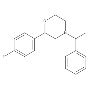 (2R)-2-(4-fluorophenyl)-4-[(1R)-1-phenylethyl]morpholine结构式