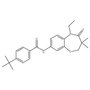 4-(tert-butyl)-N-(5-ethyl-3,3-dimethyl-4-oxo-2,3,4,5-tetrahydrobenzo[b][1,4]oxazepin-8-yl)benzamide Structure