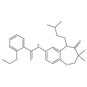 2-ethoxy-N-(5-isopentyl-3,3-dimethyl-4-oxo-2,3,4,5-tetrahydrobenzo[b][1,4]oxazepin-7-yl)benzamide Structure