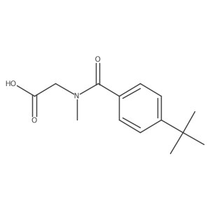 N-[4-(1,1-Dimethylethyl)benzoyl]-N-methylglycine Structure