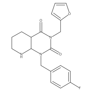 1-[(4-Fluorophenyl)methyl]-3-(furan-2-ylmethyl)-4a,5,6,7,8,8a-hexahydropyrido[2,3-d]pyrimidine-2,4-dione Structure