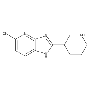 5-Chloro-2-(3-piperidinyl)-3H-imidazo[4,5-b]pyridine结构式