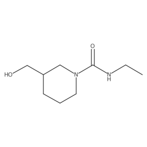 N-ethyl-3-(hydroxymethyl)piperidine-1-carboxamide Structure