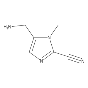 5-(Aminomethyl)-1-methyl-1H-imidazole-2-carbonitrile Structure