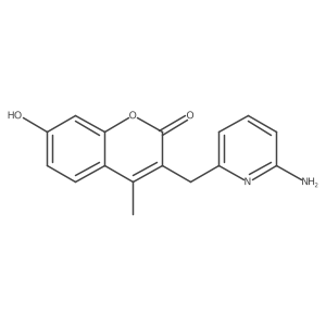 3-((6-aminopyridin-2-yl)methyl)-7-hydroxy-4-methyl-2H-chromen-2-one Structure