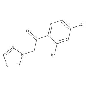 1-(2-bromo-4-chlorophenyl)-2-(1H-1,2,4-triazol-1-yl)ethanone Structure