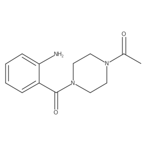 1-[4-(2-Amino-benzoyl)-piperazin-1-yl]-ethanone Structure
