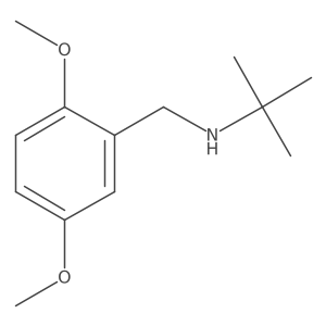 Tert-butyl[(2,5-dimethoxyphenyl)methyl]amine结构式