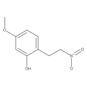 5-Methoxy-2-(2-nitroethyl)phenol结构式