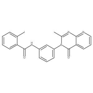 2-iodo-N-(3-(2-methyl-4-oxopyrido[2,3-d]pyrimidin-3(4H)-yl)phenyl)benzamide Structure
