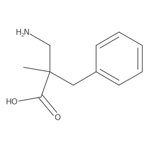 3-Amino-2-benzyl-2-methylpropanoic acid结构式