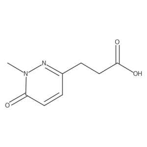 3-(1-Methyl-6-oxo-1,6-dihydropyridazin-3-yl)propanoic acid结构式