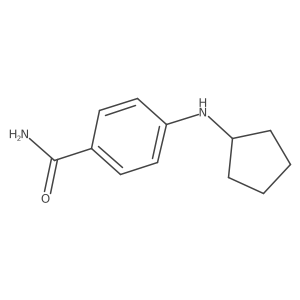 4-(Cyclopentylamino)benzamide Structure