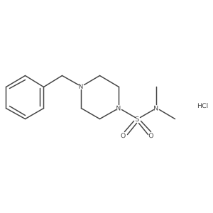4-benzyl-N,N-dimethylpiperazine-1-sulfonamide hydrochloride结构式