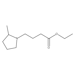 Ethyl 4-(2-methylpyrrolidin-1-yl)butanoate Structure