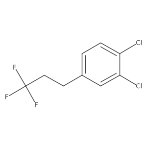 1,2-Dichloro-4-(3,3,3-trifluoropropyl)benzene结构式