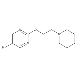5-Bromo-2-[2-(piperidin-1-yl)ethoxy]pyrimidine结构式