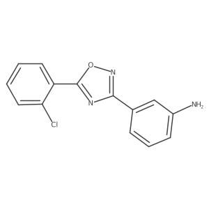 3-[5-(2-Chlorophenyl)-1,2,4-oxadiazol-3-yl]aniline Structure