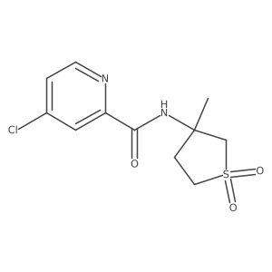 4-Chloro-N-(3-methyl-1,1-dioxidotetrahydrothiophen-3-yl)picolinamide Structure