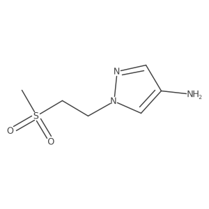 1-(2-Methanesulfonylethyl)-1H-pyrazol-4-amine结构式