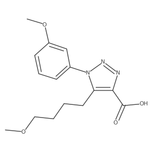 5-(4-Methoxybutyl)-1-(3-methoxyphenyl)-1h-1,2,3-triazole-4-carboxylic acid结构式