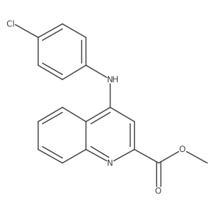 Methyl 4-[(4-chlorophenyl)amino]quinoline-2-carboxylate结构式