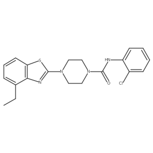 N-(2-chlorophenyl)-4-(4-ethylbenzo[d]thiazol-2-yl)piperazine-1-carboxamide Structure