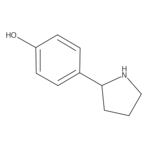 (S)-4-(Pyrrolidin-2-YL)phenol结构式