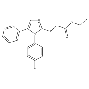 ethyl 2-((1-(4-chlorophenyl)-5-phenyl-1H-imidazol-2-yl)thio)acetate Structure